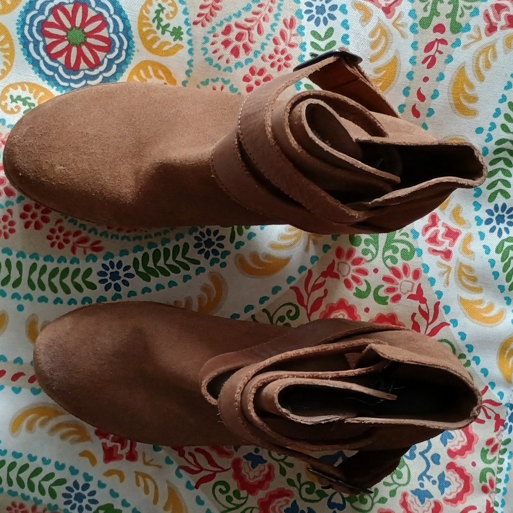 Free People Brown Suede Clog Booties - Picture 5 of 5